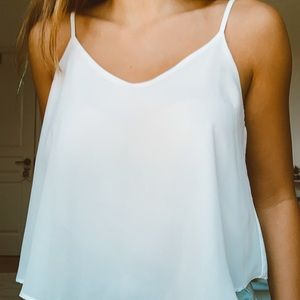 ⚡️White Chiffon Tank Top⚡️